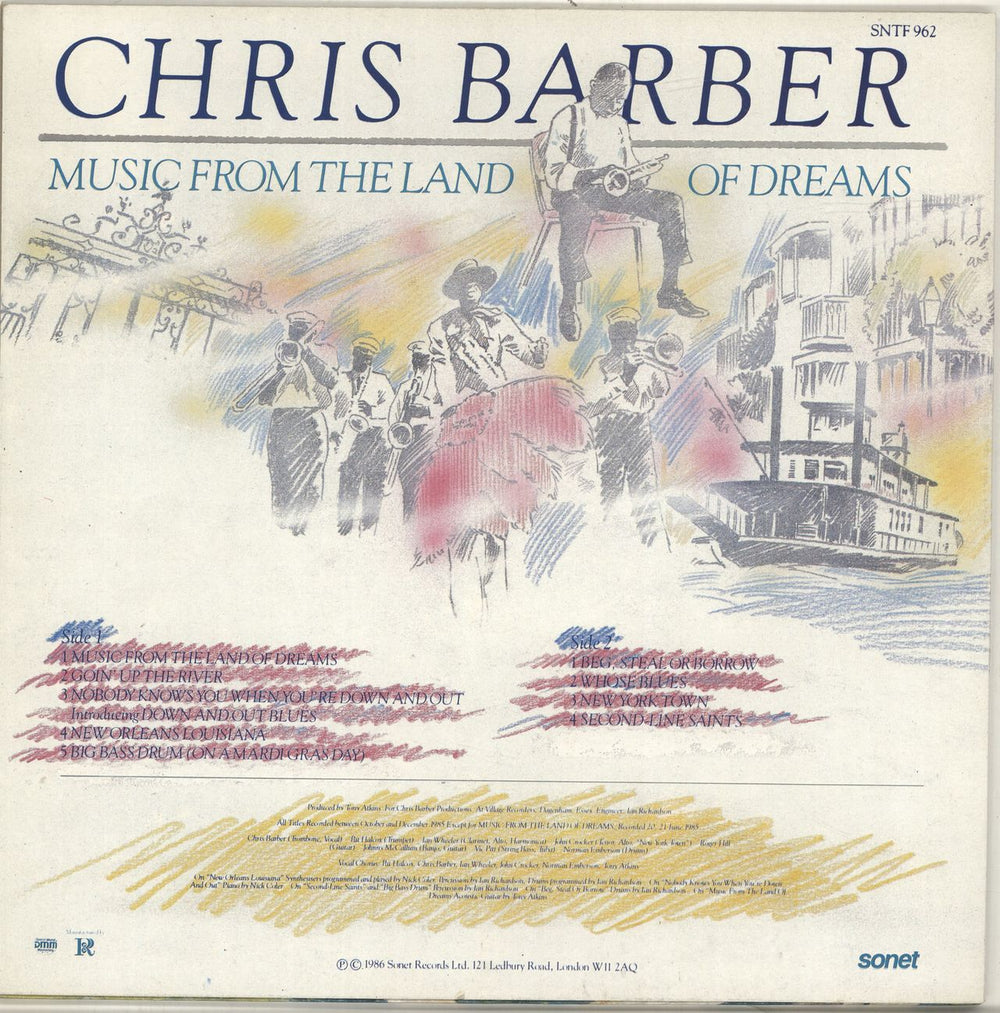 Chris Barber Music From The Land Of Dreams - Autographed UK vinyl LP album (LP record)