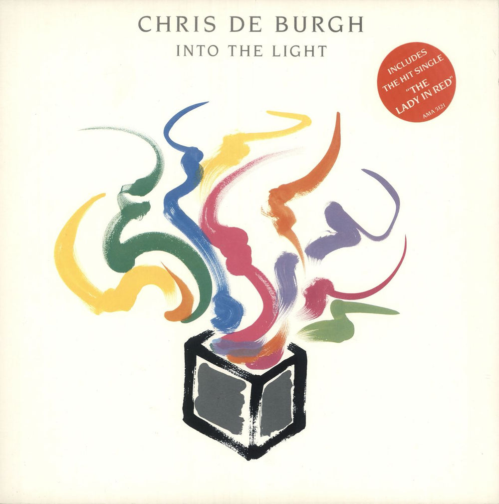 Chris De Burgh Into The Light + merch insert UK vinyl LP album (LP record) AMA5121