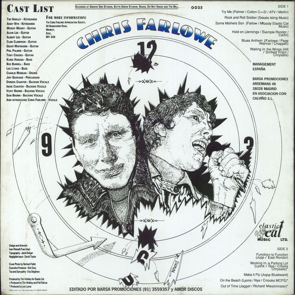 Chris Farlowe Farlowe Spanish vinyl LP album (LP record)