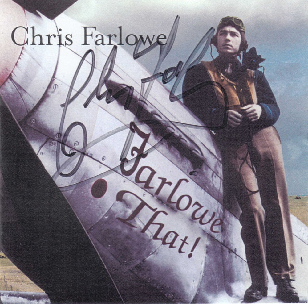 Chris Farlowe Farlowe That! - Autographed UK CD album (CDLP) DEL116