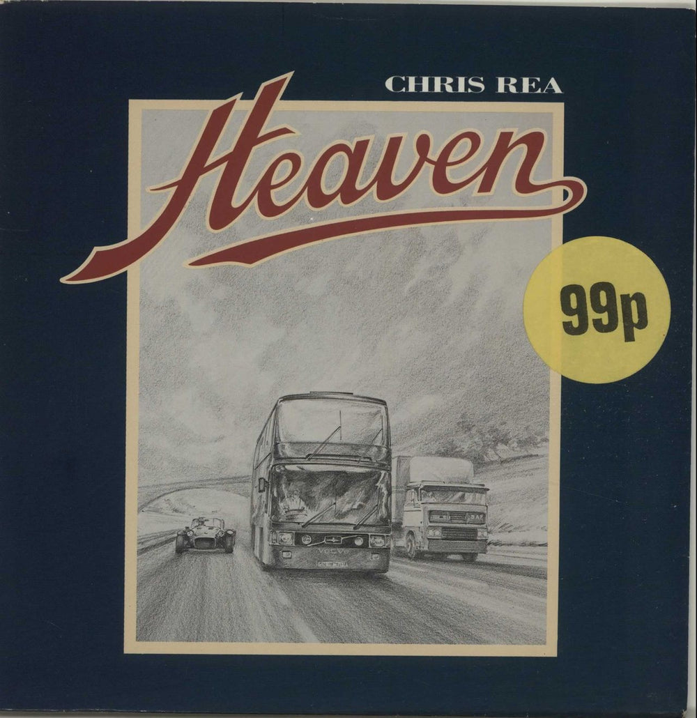 Chris Rea Heaven UK 7" vinyl single (7 inch record / 45) YZ566