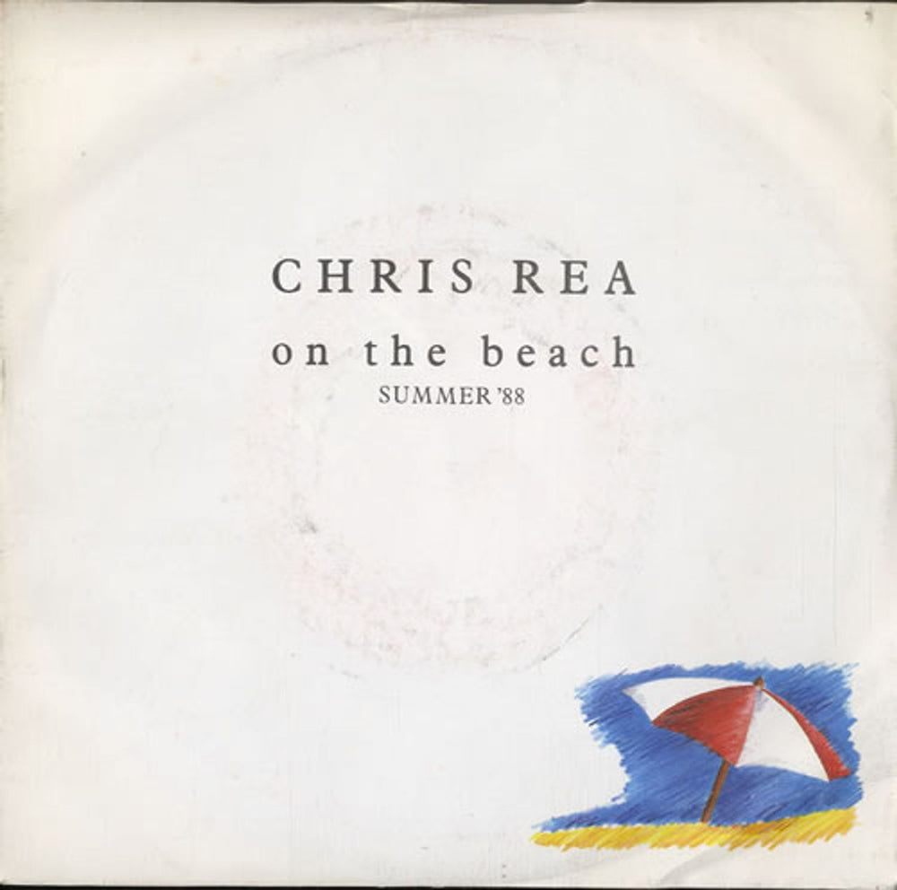 Chris Rea On The Beach UK 7" vinyl single (7 inch record / 45) YZ195