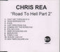 Chris Rea Road To Hell Part 2 + press release UK Promo CD-R acetate CD-R