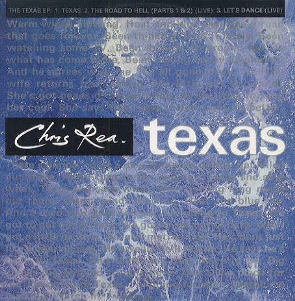 Chris Rea Texas UK 12" vinyl single (12 inch record / Maxi-single) YZ468T