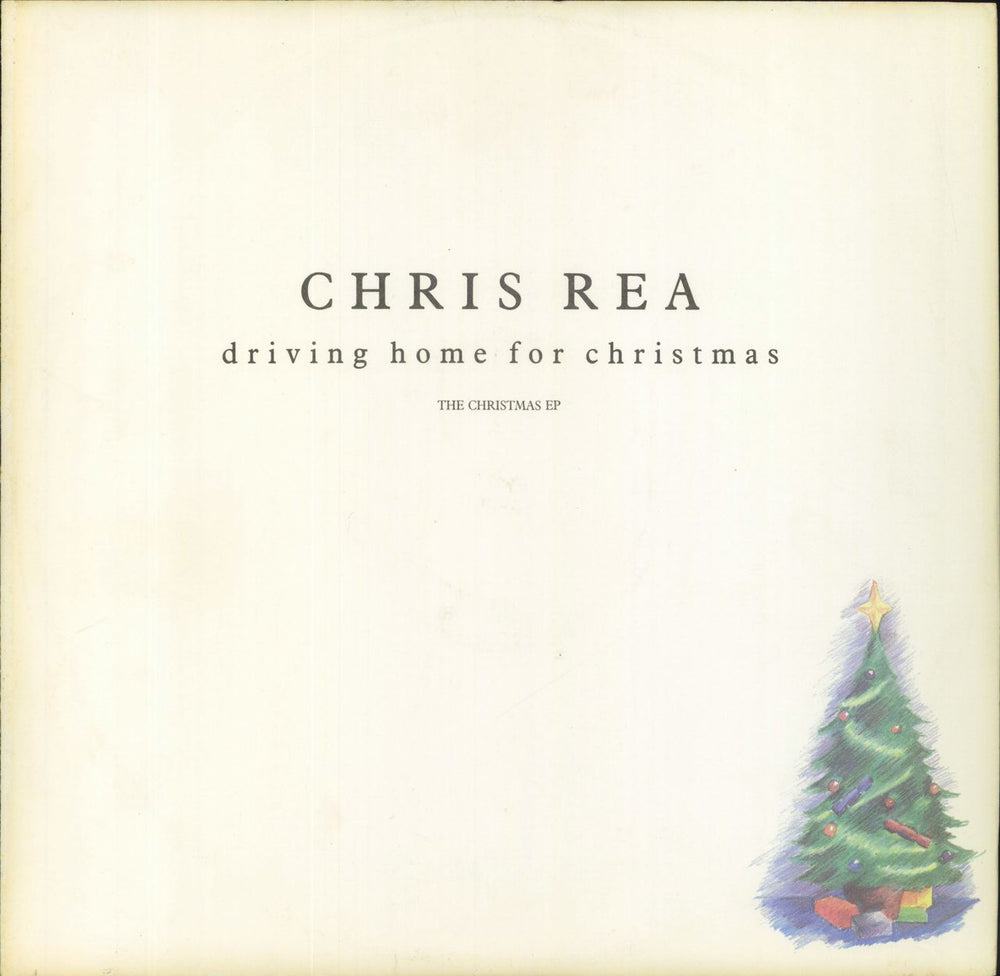 Chris Rea The Christmas EP- Promo Stickered UK Promo 12" vinyl single (12 inch record / Maxi-single) YZ325T