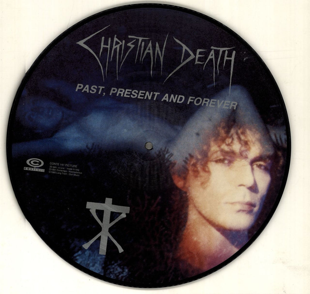 Christian Death Past, Present And Future Italian picture disc LP (vinyl picture disc album) CONTE 141 PICTURE