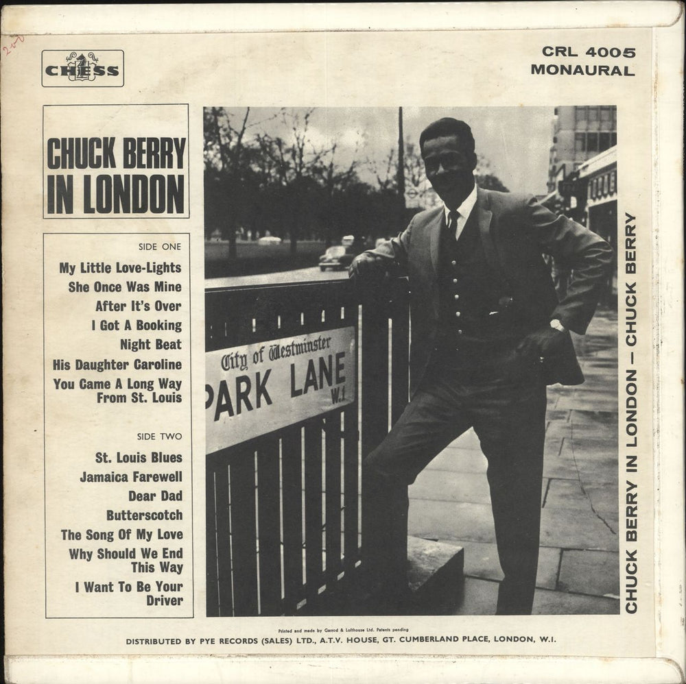 Chuck Berry Chuck Berry In London - EX UK vinyl LP album (LP record)