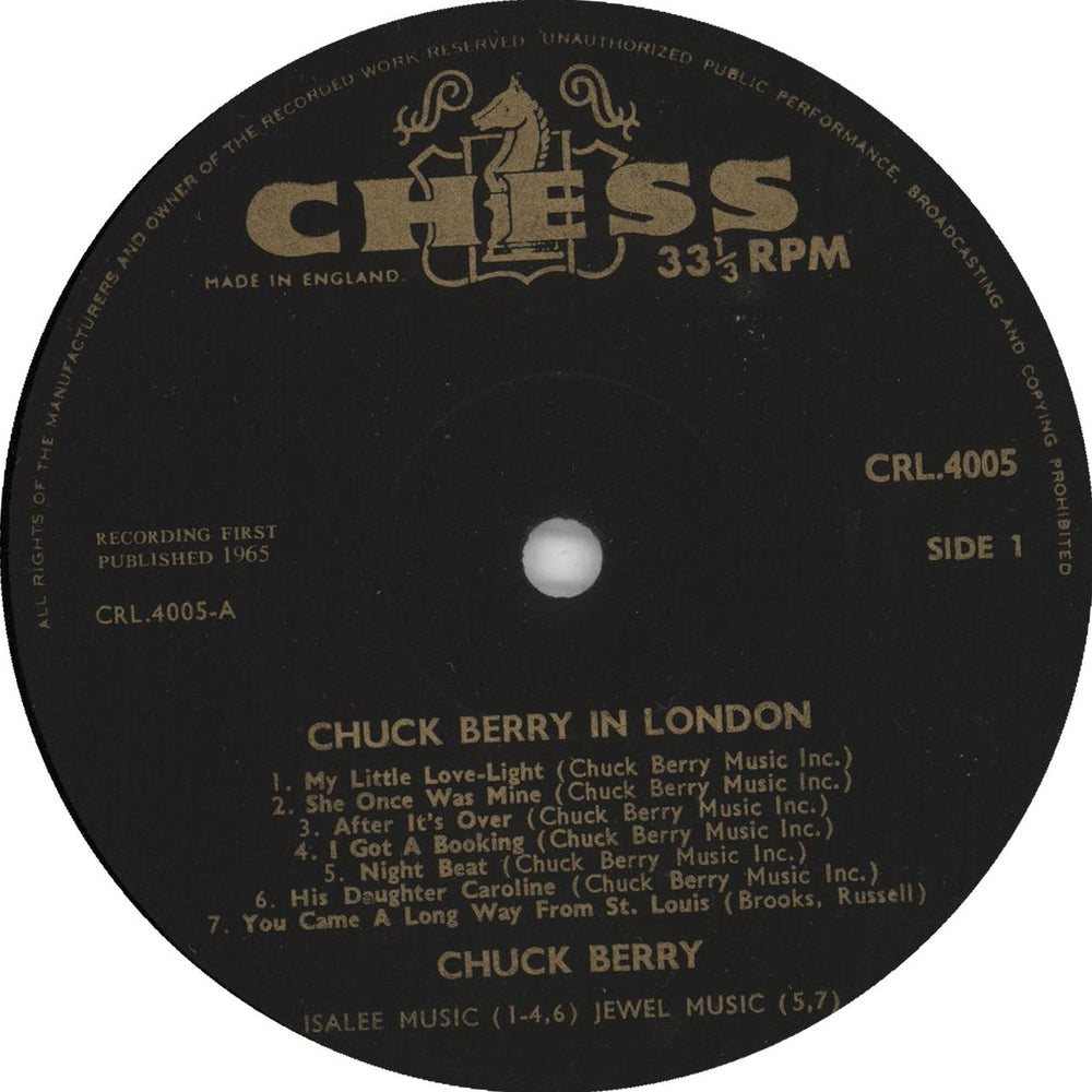 Chuck Berry Chuck Berry In London - EX UK vinyl LP album (LP record) CHKLPCH727442