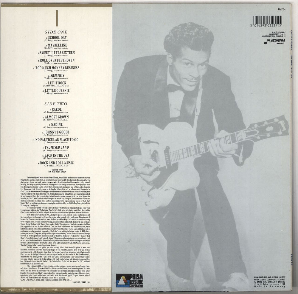 Chuck Berry Decade '55 - '65 German vinyl LP album (LP record) 5014293032315