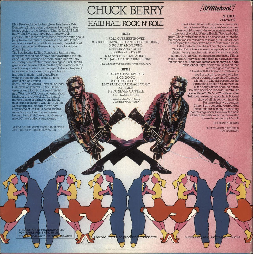 Chuck Berry Hail Hail Rock 'N' Roll UK vinyl LP album (LP record)