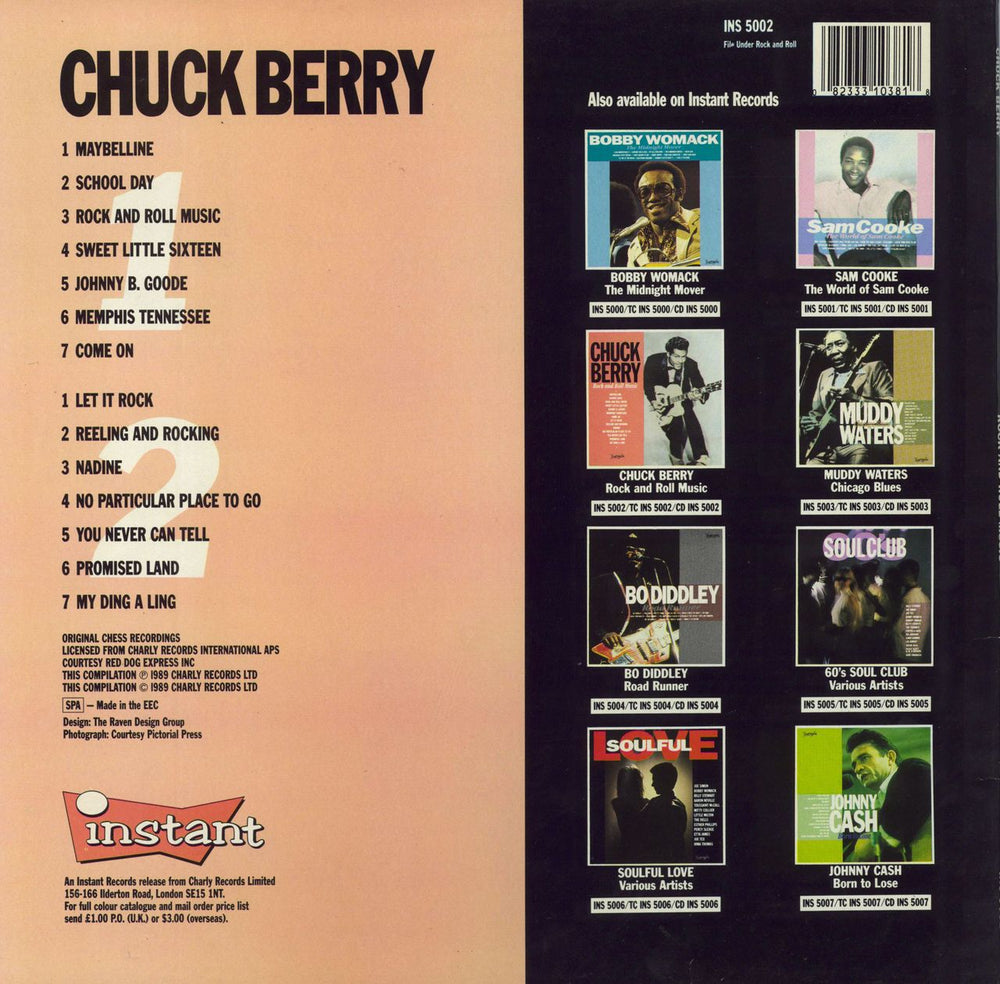 Chuck Berry Rock & Roll Music Belgian vinyl LP album (LP record) 082333103818