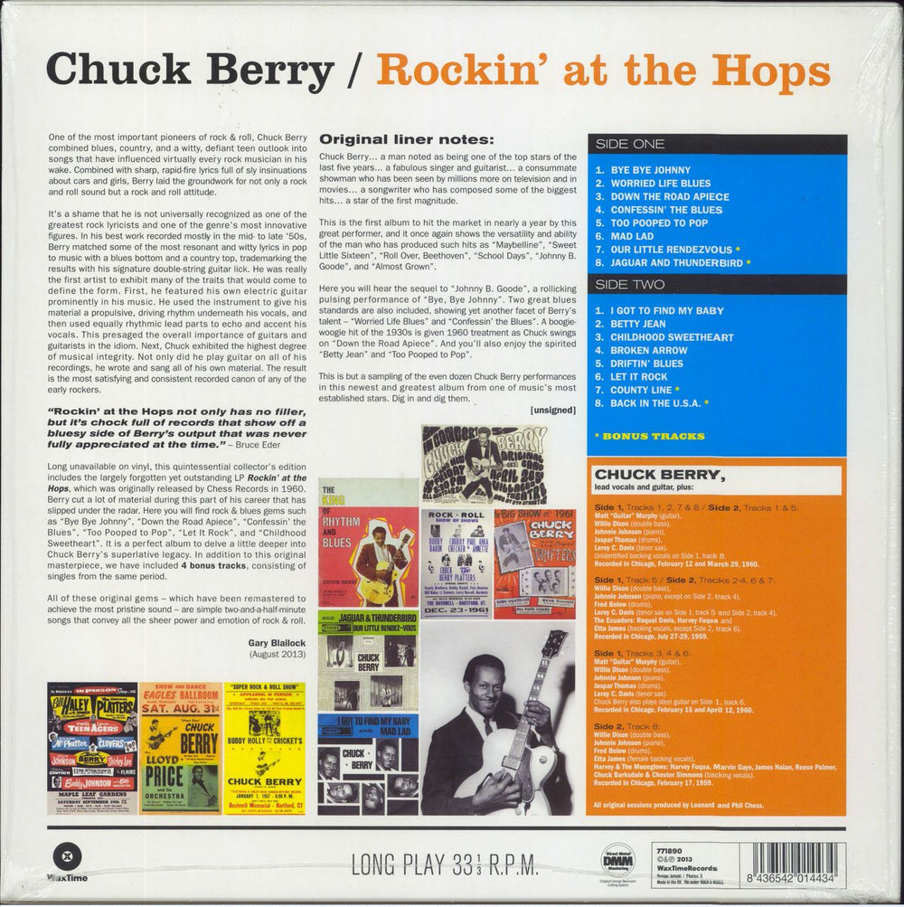 Chuck Berry Rockin' At The Hops - 180gm Vinyl - Sealed Spanish vinyl LP album (LP record) 8436542014434