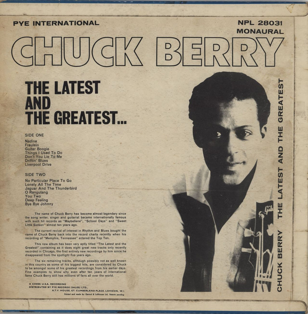 Chuck Berry The Latest And The Greatest... - EX UK vinyl LP album (LP record)