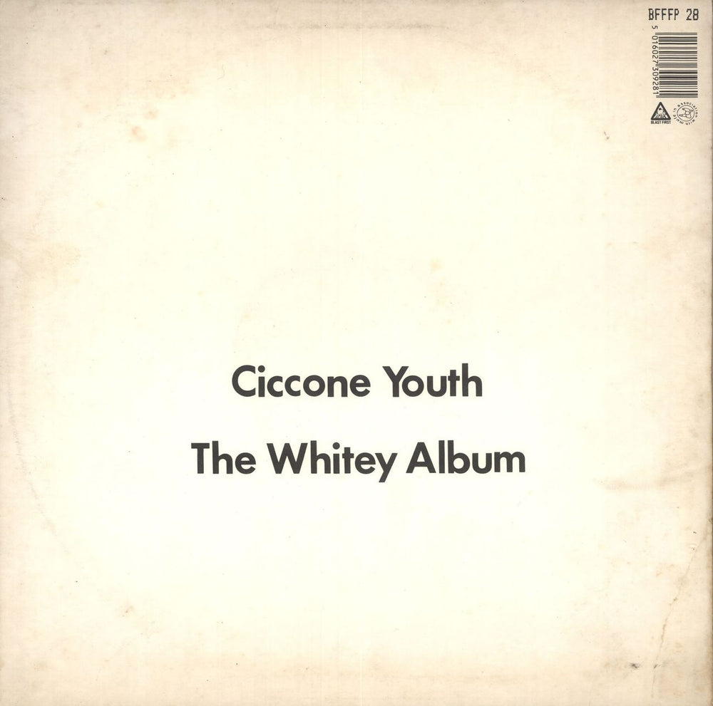 Ciccone Youth The Whitey Album UK Vinyl LP — RareVinyl.com