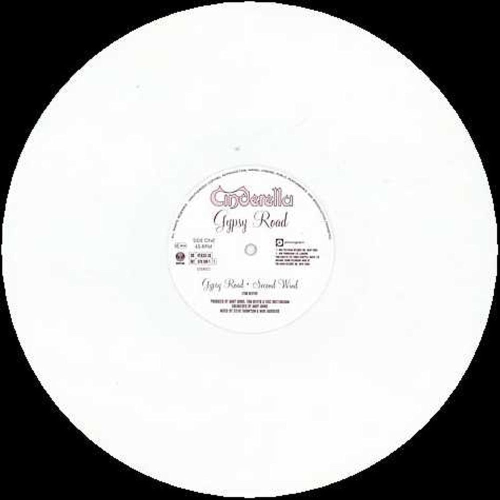 Cinderella Gypsy Road - White Vinyl UK 12" vinyl single (12 inch record / Maxi-single) CIN12GY98144