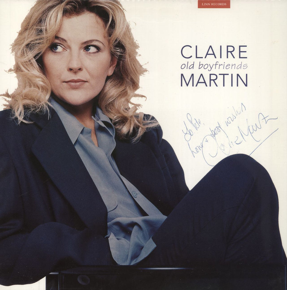 Claire Martin Old Boyfriends - Autographed UK vinyl LP album (LP record) AKH028