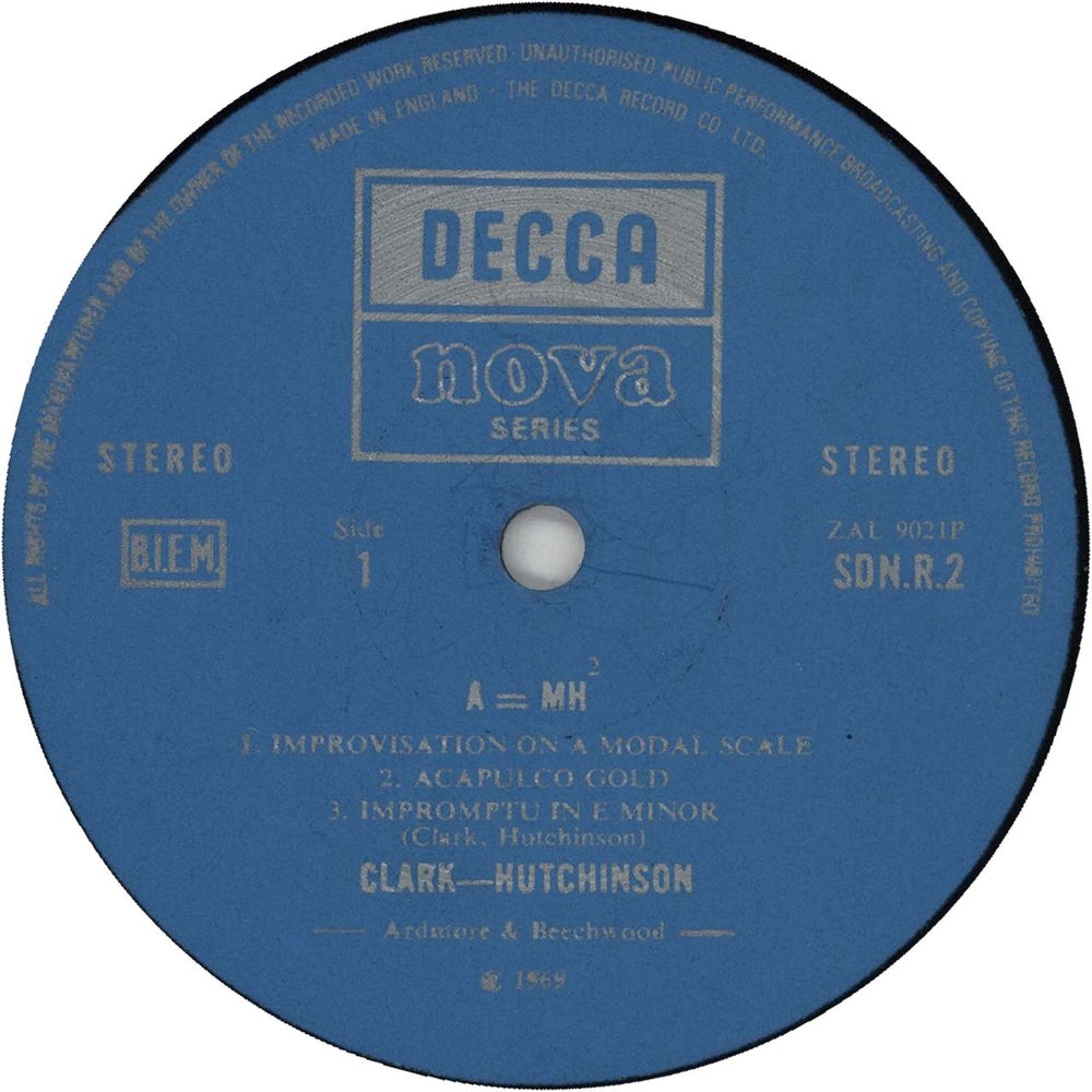 Clark-Hutchinson A=MH² UK vinyl LP album (LP record) CKHLPAM211307