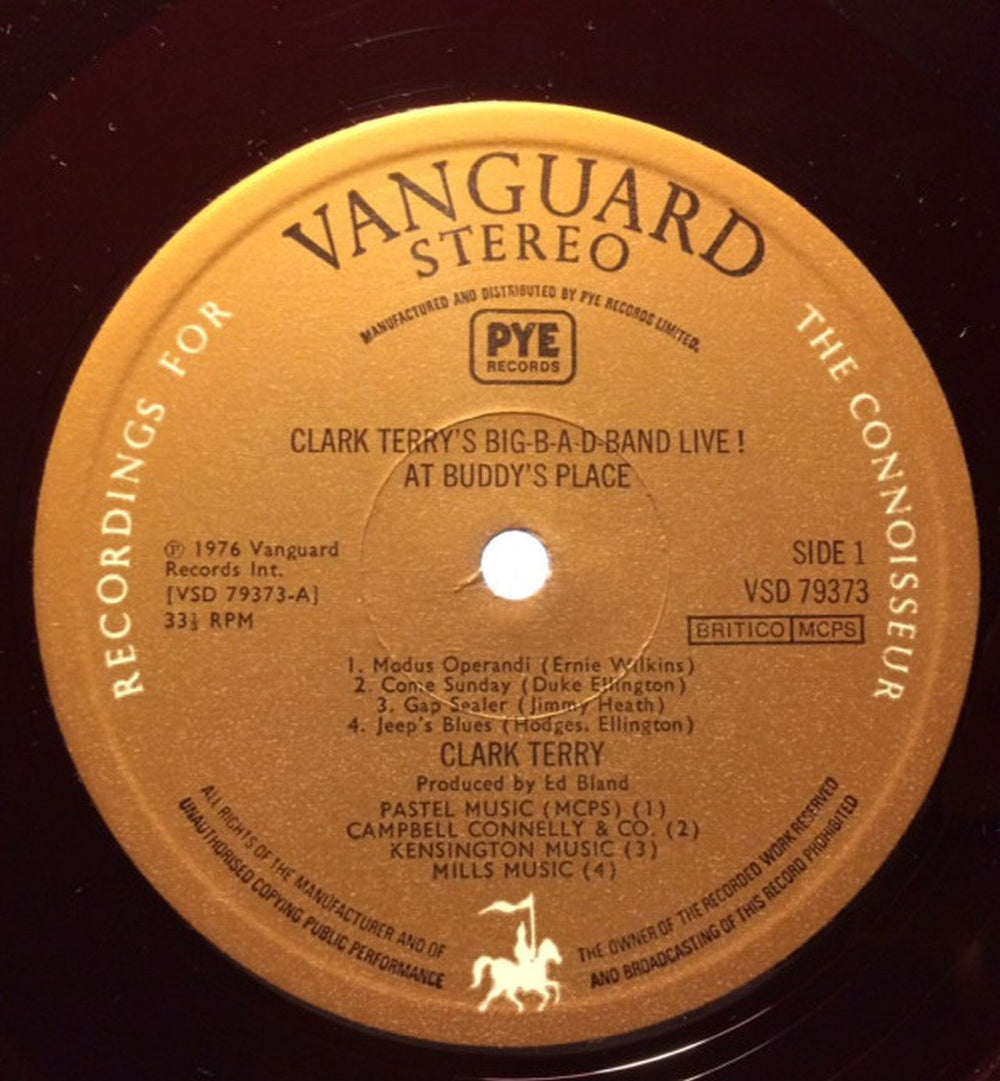 Clark Terry Big-B-A-D-Band Live! At Buddy's Place UK vinyl LP album (LP record) CTILPBI442556