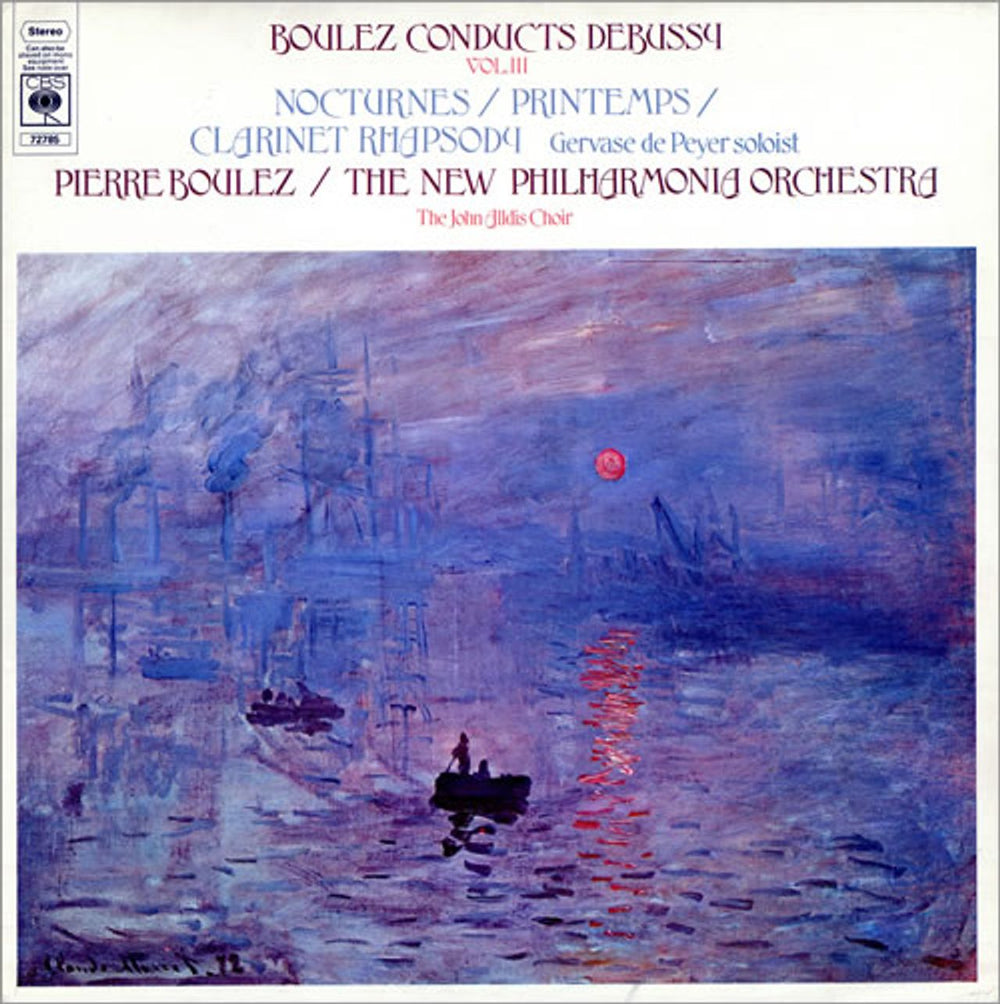 Claude Debussy Boulez Conducts Debussy Volume III UK vinyl LP album (LP record) 72785