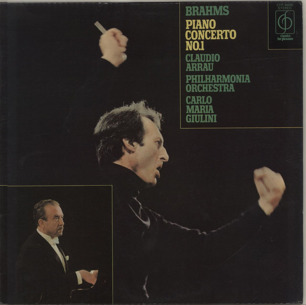 Claudio Arrau Brahms Piano Concerto No.1 UK vinyl LP album (LP record) CFP40028