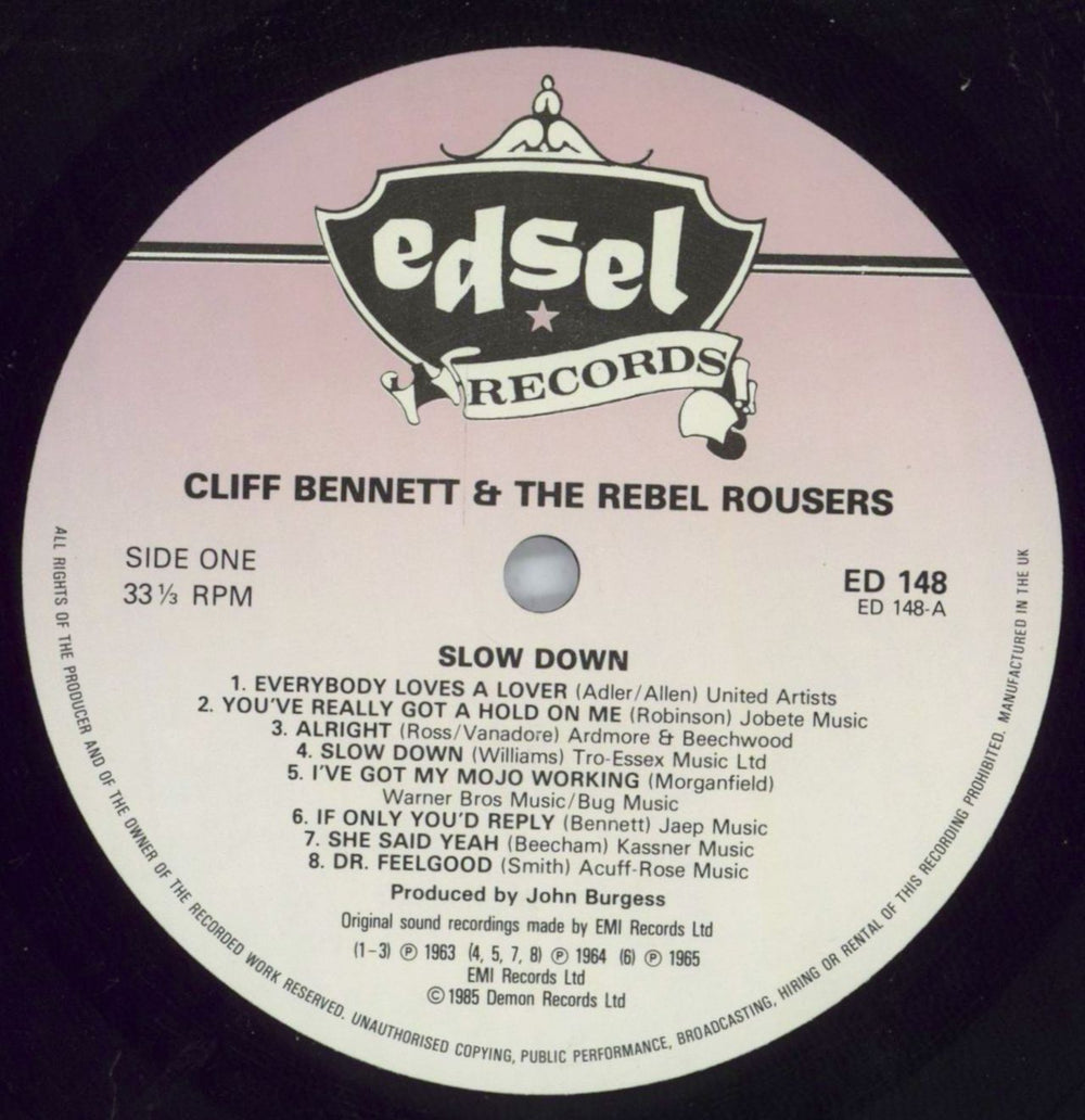 Cliff Bennett And The Rebel Rousers Cliff Bennett And The Rebel Rousers - EX UK vinyl LP album (LP record) CBNLPCL820530