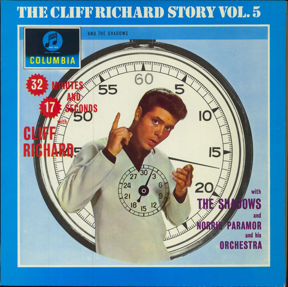 Cliff Richard 32 Minutes And 17 Seconds With Dutch vinyl LP album (LP record) SC-052.050.75