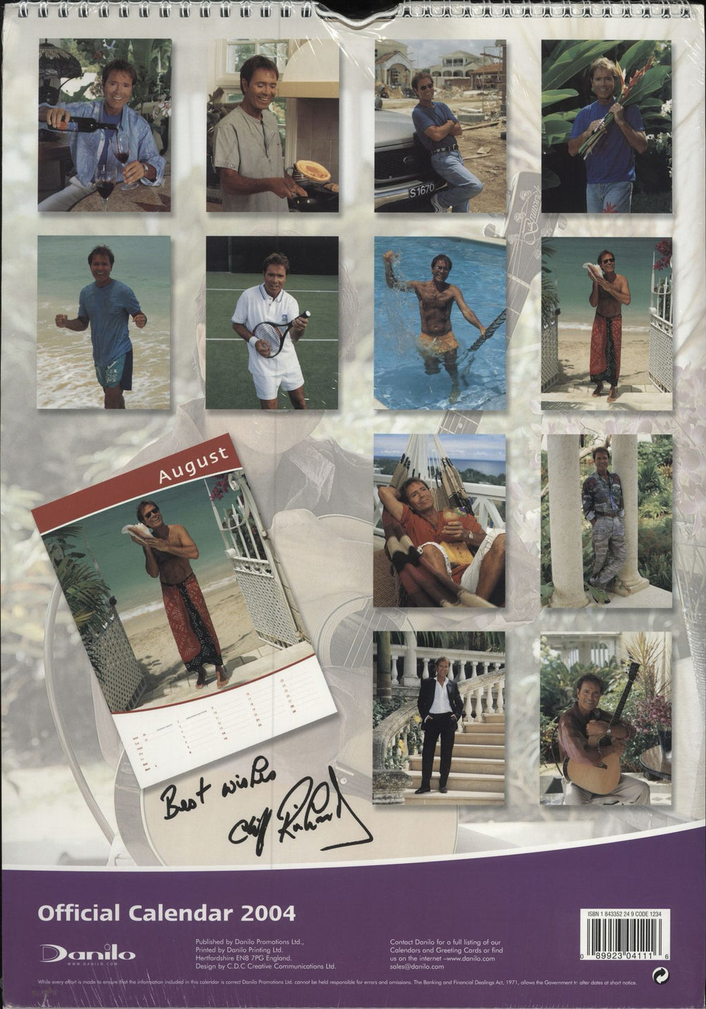 Cliff Richard Official Calendar 2004 UK calendar RICCAOF263621