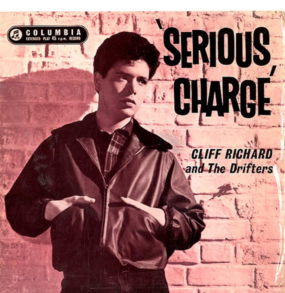 Cliff Richard Serious Charge EP - 1st - Turquoise UK 7" vinyl single (7 inch record / 45) SEG7895