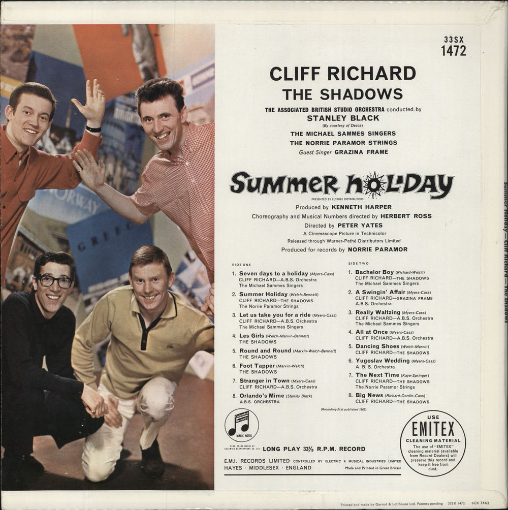 Cliff Richard Summer Holiday - 1st - EX UK vinyl LP album (LP record)