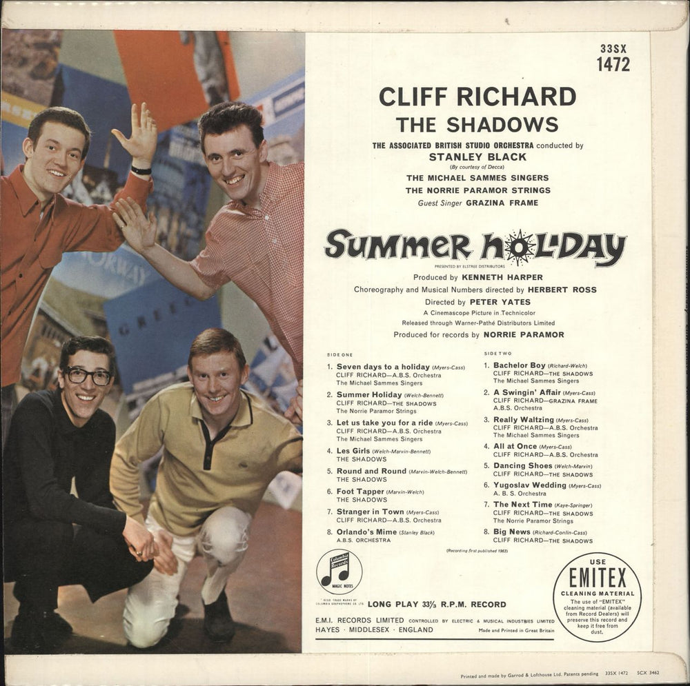 Cliff Richard Summer Holiday - 1st UK vinyl LP album (LP record)