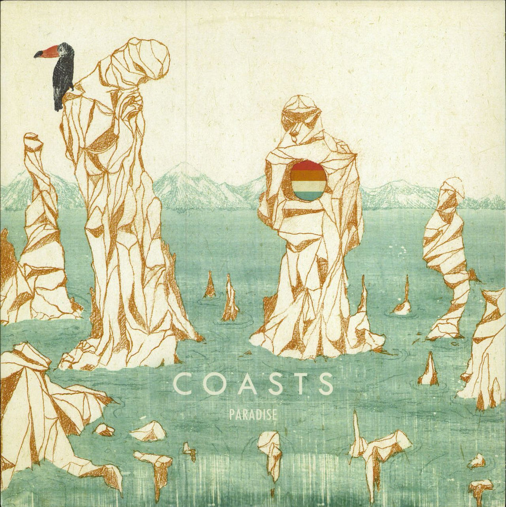 Coasts Paradise - Blue & Green Vinyl UK 12" vinyl single (12 inch record / Maxi-single)