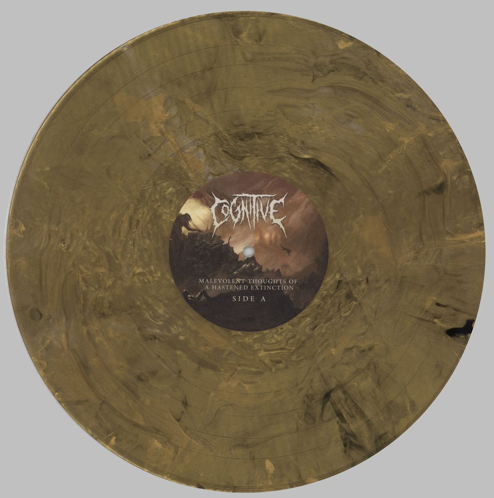 Cognitive Malevolent Thoughts Of A Hastened Extinction - Gold Flake Vinyl US vinyl LP album (LP record) 6SLLPMA824974