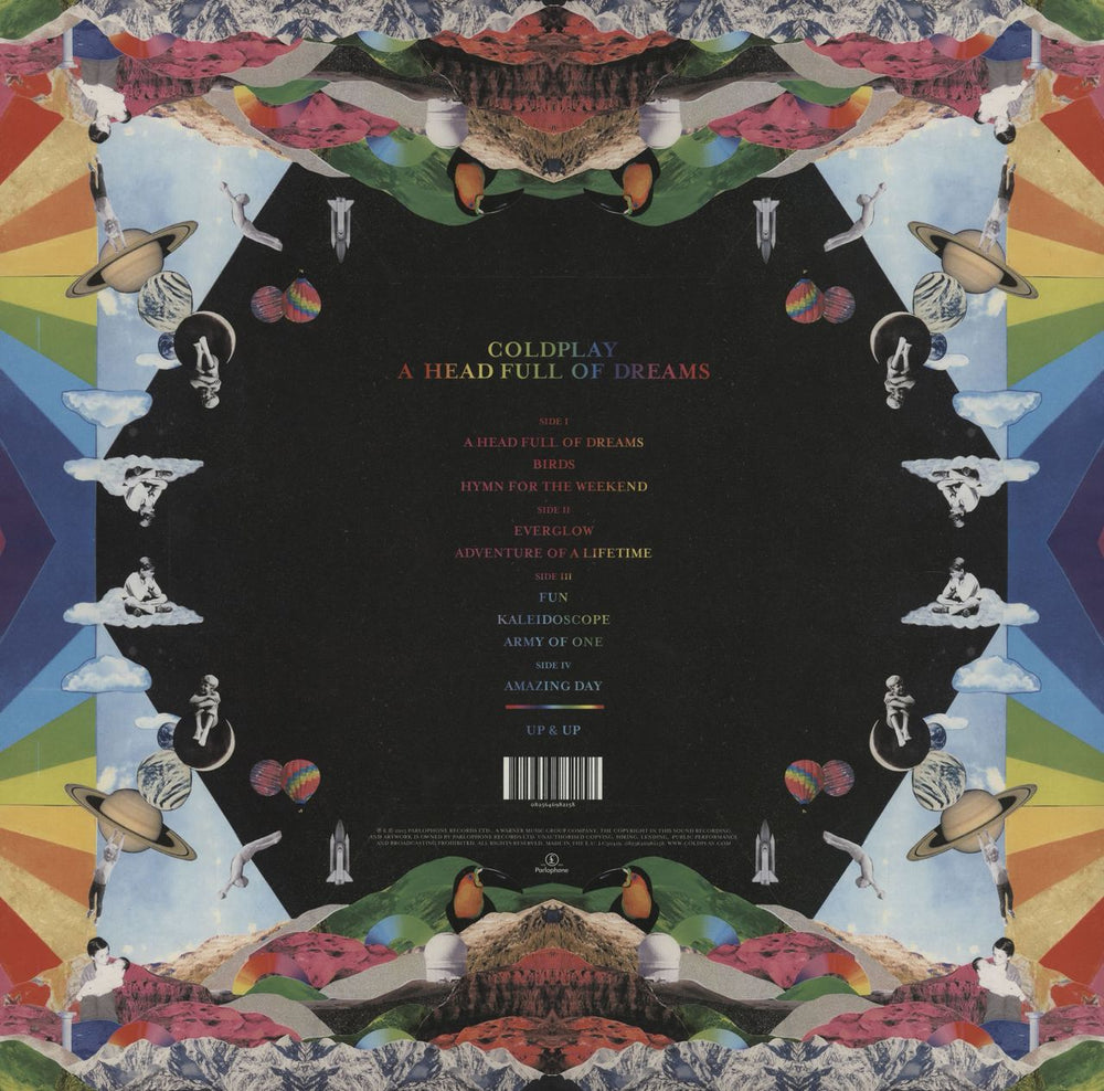 Coldplay A Head Full of Dreams - 180gm UK 2-LP vinyl record set (Double LP Album) 825646982158