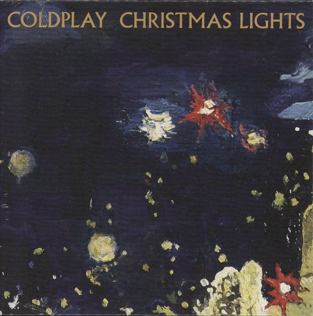 Coldplay Christmas Lights - Blue Vinyl UK 7" vinyl single (7 inch record / 45) 0190295177805