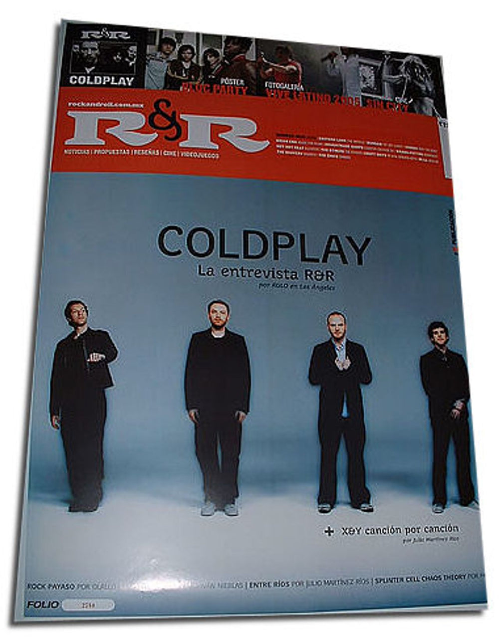 Coldplay X & Y Mexican Promo poster POSTER