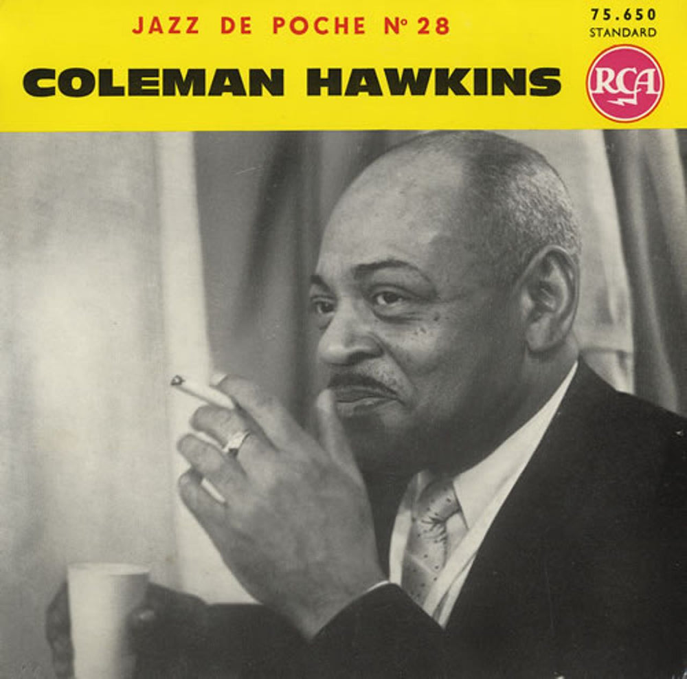 Coleman Hawkins Jazz De Poche No 28 French 7" vinyl single (7 inch record / 45) 75.650