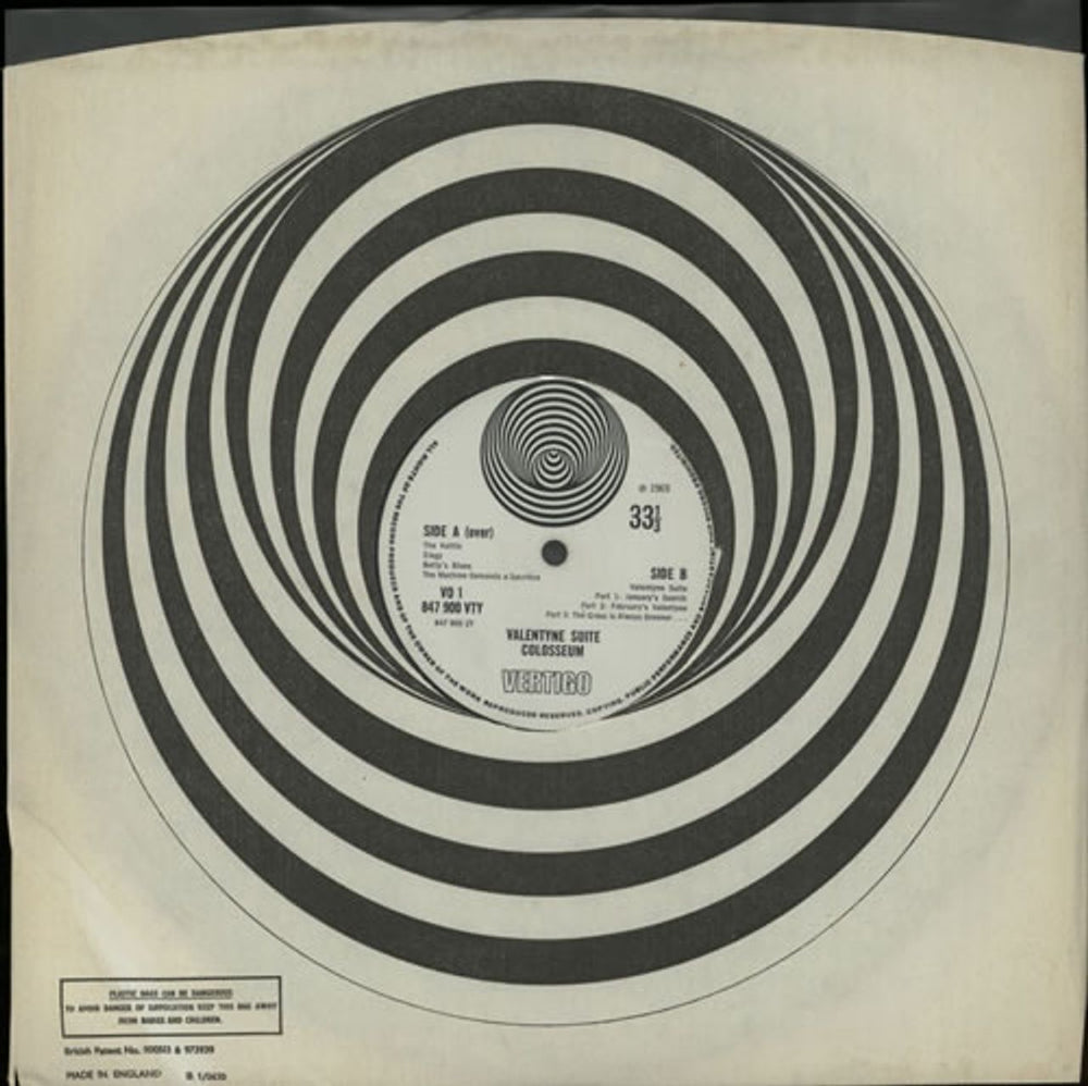 Colosseum Valentyne Suite - 2nd - EX UK vinyl LP album (LP record) SEULPVA569367