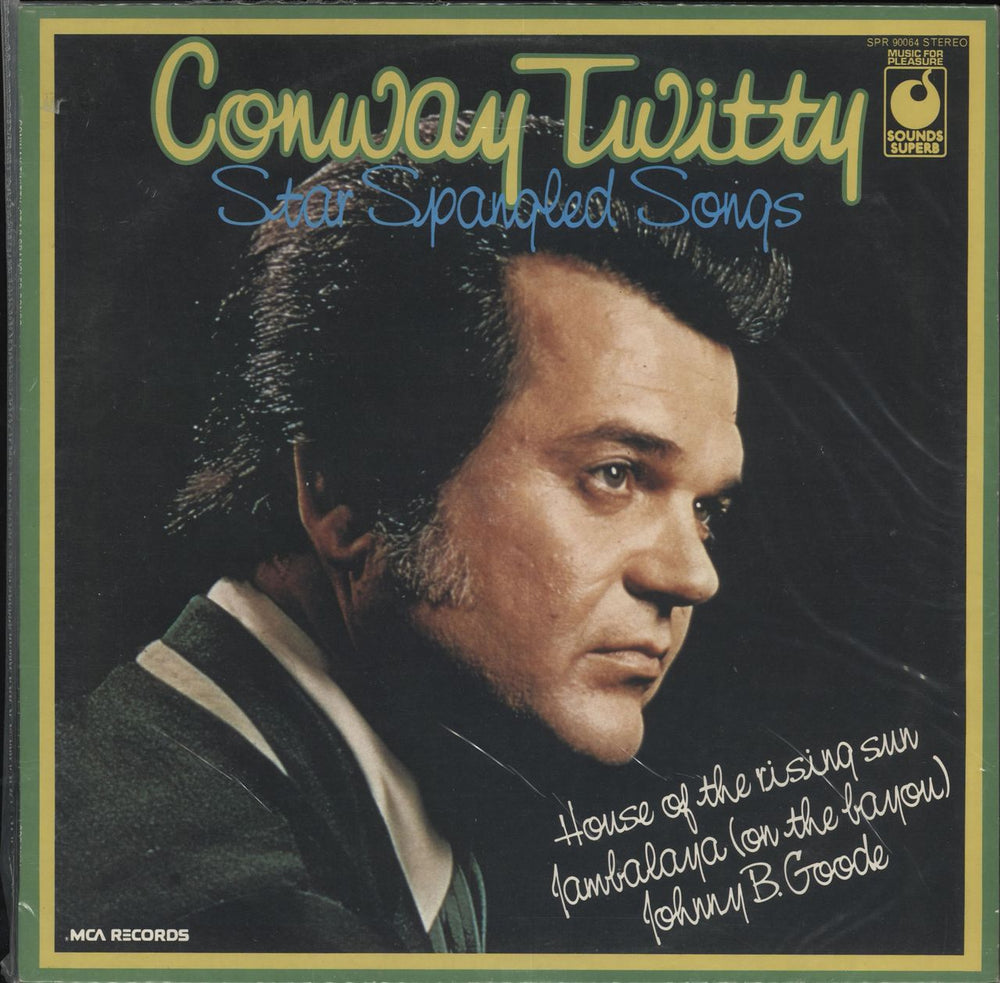 Conway Twitty Star Spangled Songs UK vinyl LP album (LP record) SPR90064