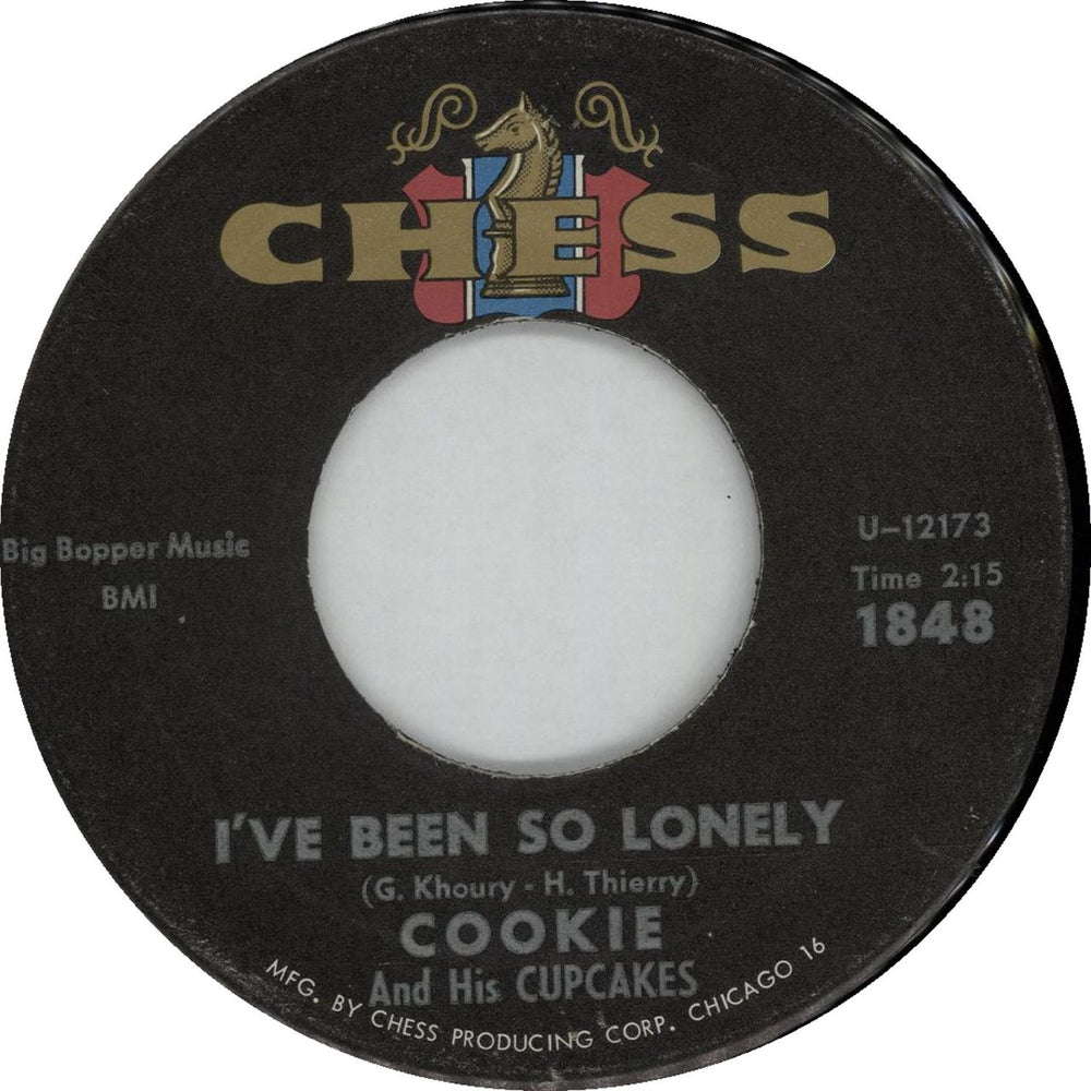 Cookie And The Cupcakes I've Been So Lonely / Got You On My Mind US 7" vinyl single (7 inch record / 45) 1848