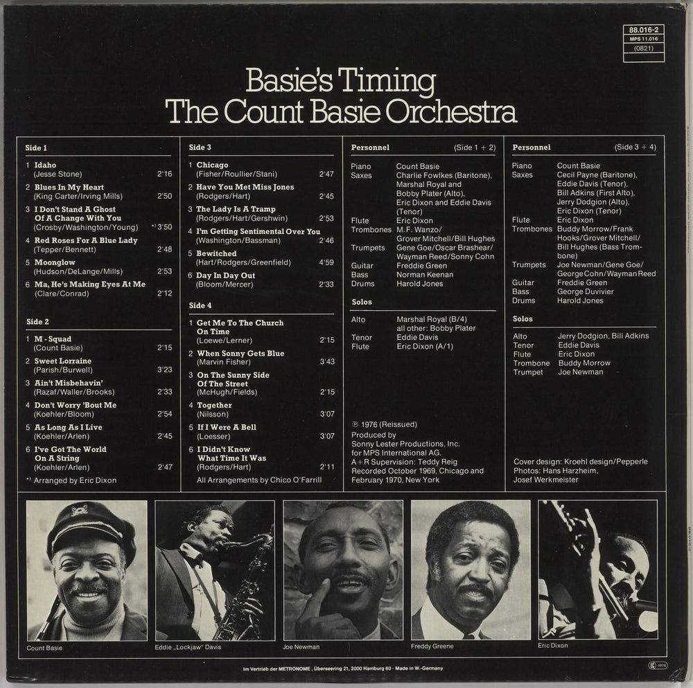 Count Basie Basie's Timing German 2-LP vinyl record set (Double LP Album)