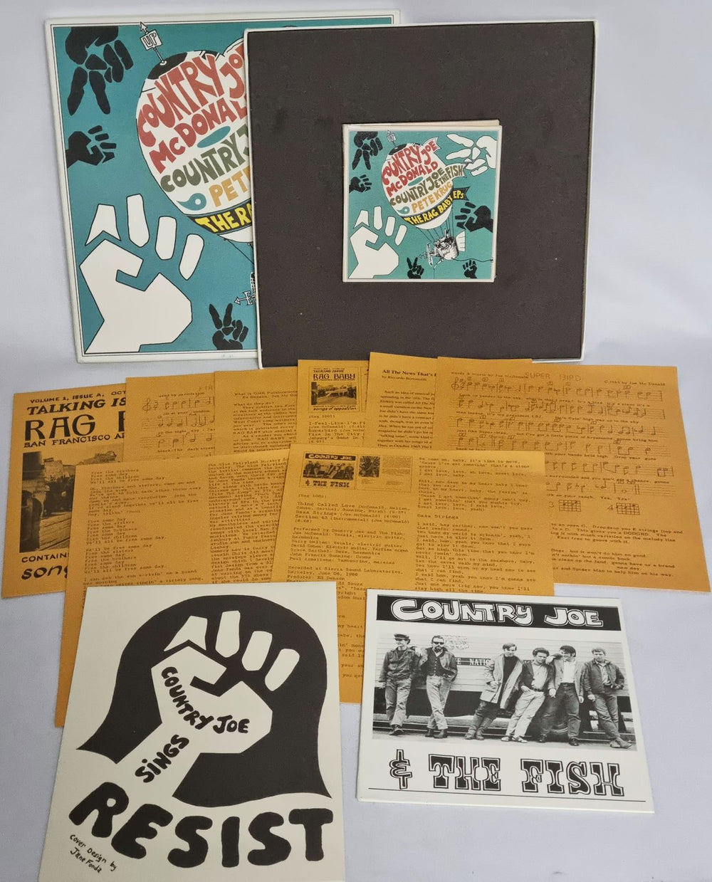 Country Joe & The Fish The Rag Baby EPs Italian CD Album Box Set CJFDXTH771469