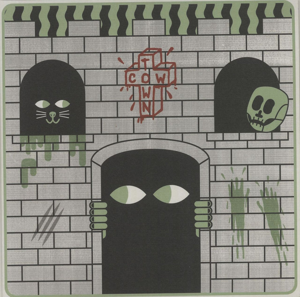 Cowtown Castle - Green / Black Split Vinyl + Numbered Sleeve UK 7" vinyl single (7 inch record / 45) PURE327S