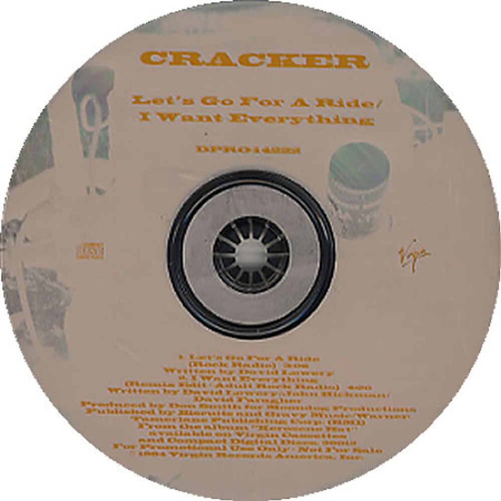 Cracker Let's Go For A Ride/I Want Everything US Promo CD single (CD5 / 5") DPRO14222