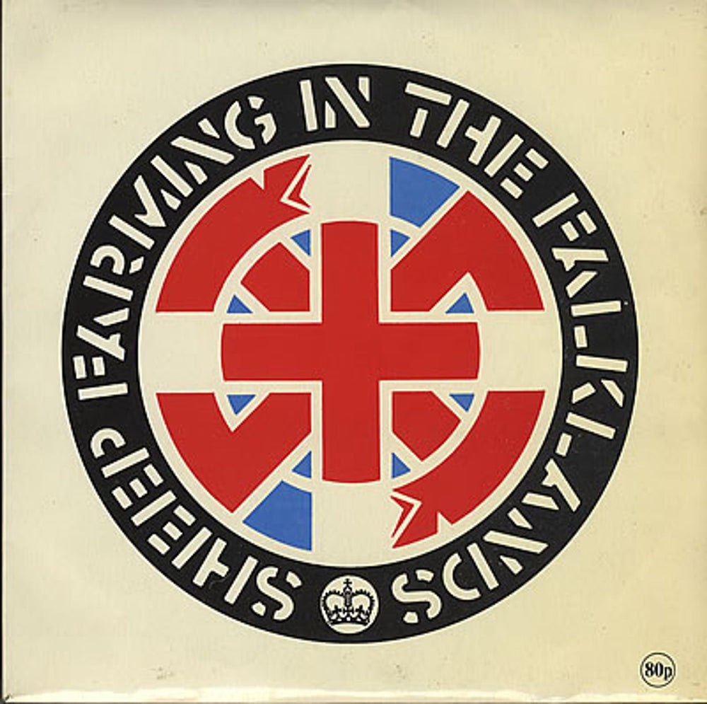 Crass Sheep Farming In The Falklands + Poster UK 7" vinyl single (7 inch record / 45) 121984-3