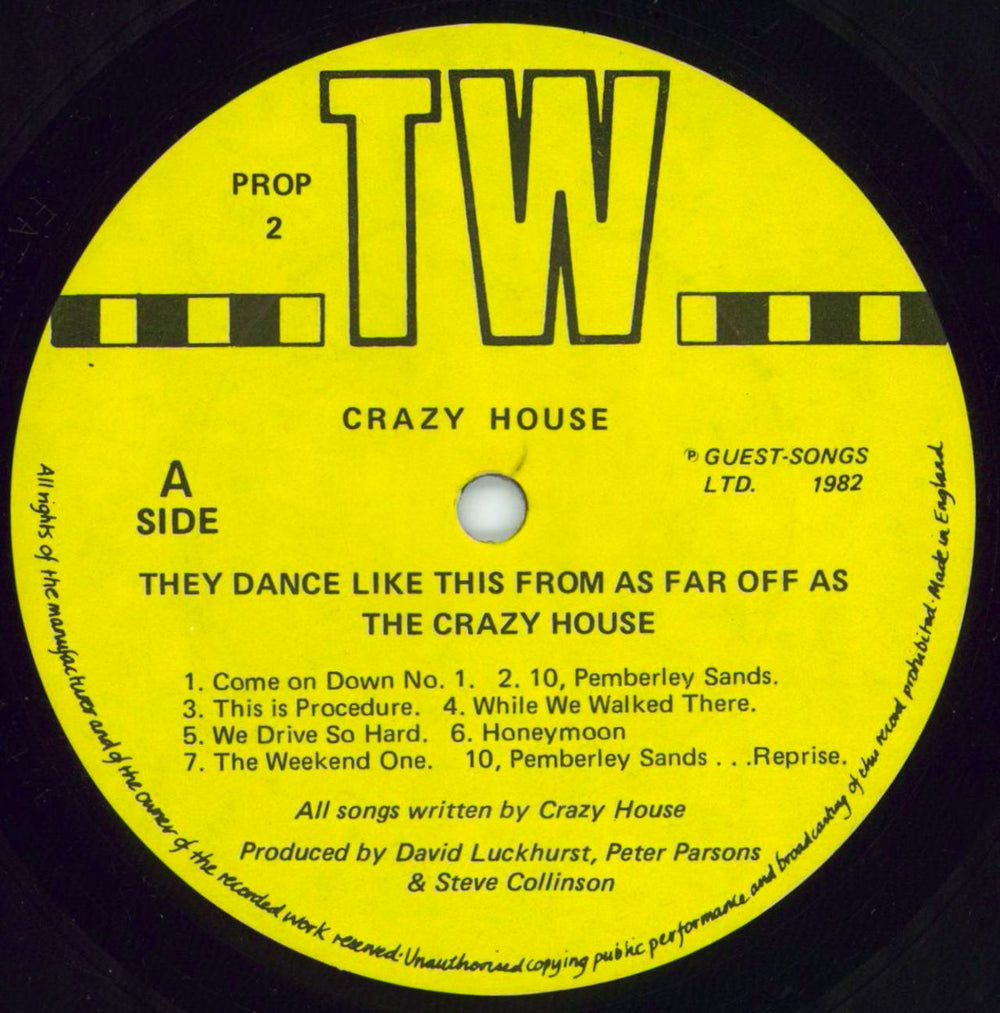 Crazy House They Dance Like This From As Far Off As The Crazy + Lyric insert UK vinyl LP album (LP record) FX-LPTH777686