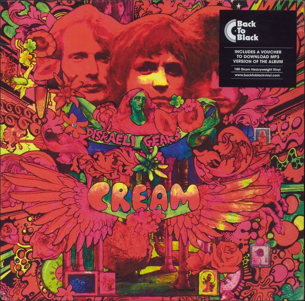 Cream Disraeli Gears: Remastered - 180 Gram - Sealed UK vinyl LP album (LP record) 535484-3