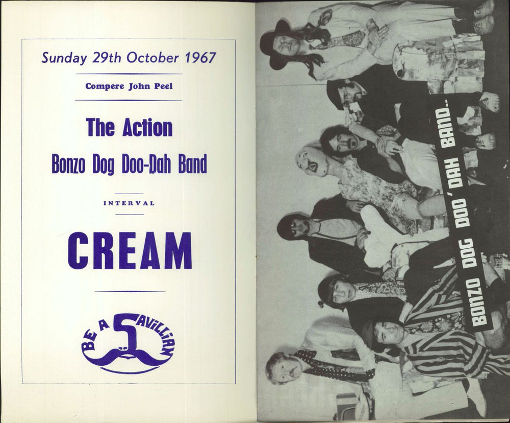 Cream Sundays At The Saville UK tour programme CRMTRSU508465