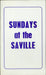 Cream Sundays At The Saville UK tour programme TOUR PROGRAMME