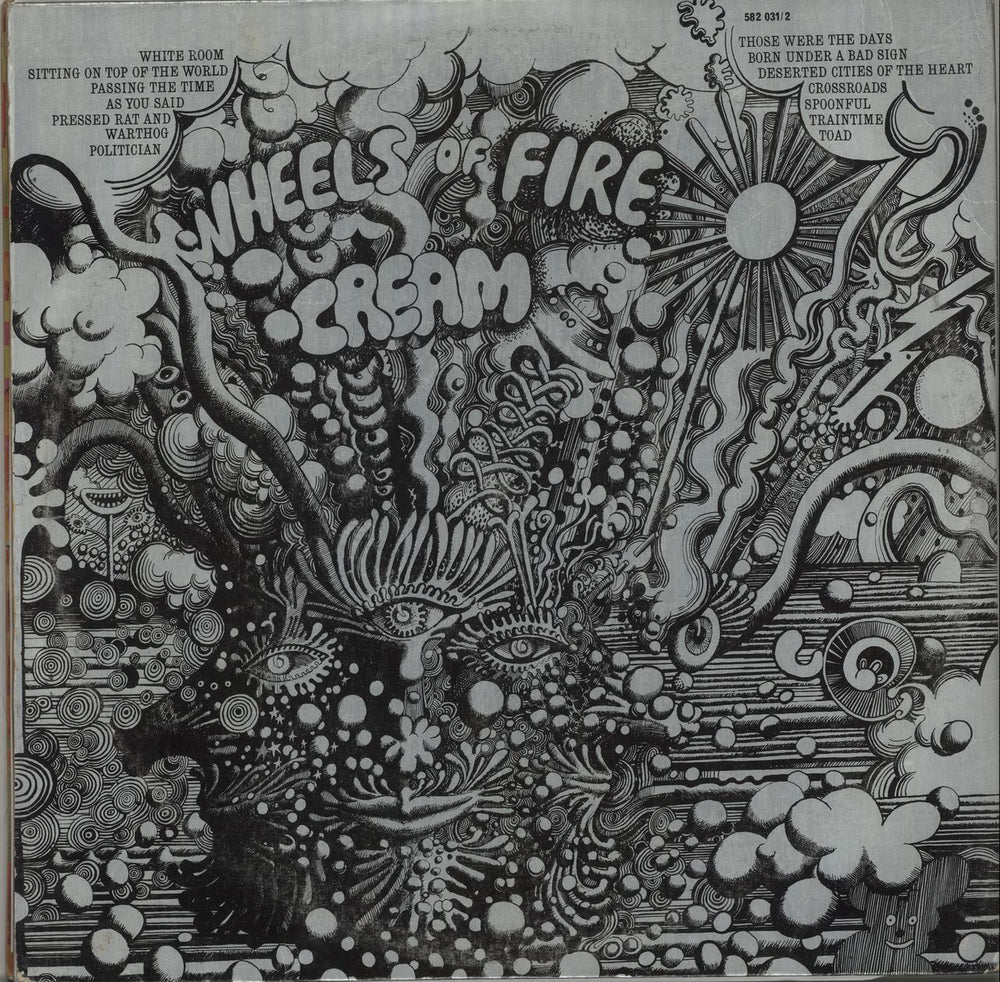 Cream Wheels Of Fire - 1st - VG/EX UK 2-LP vinyl record set (Double LP Album)