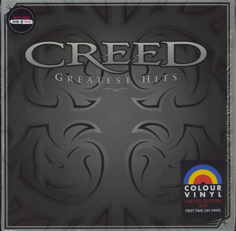 Creed Greatest Hits - Red Vinyl - Shrink UK 2-LP vinyl record set (Double LP Album) 00888072167452